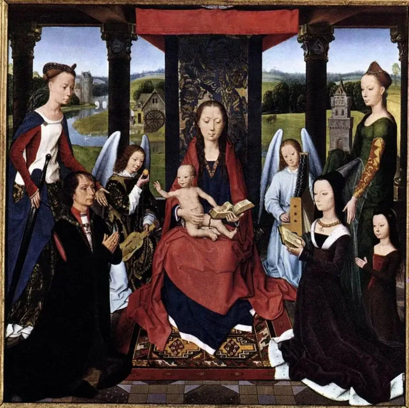 El Tríptico Donne (panel central) - Hans Memling