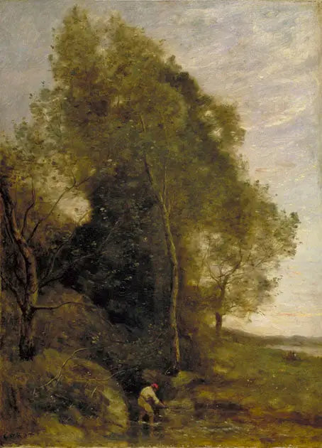 El agujero de los cangrejos - Jean-Baptiste Camille Corot