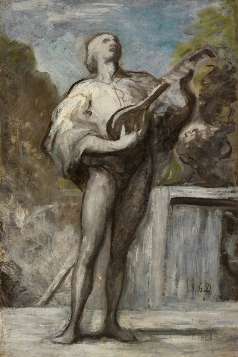 El trovador - Honoré Daumier