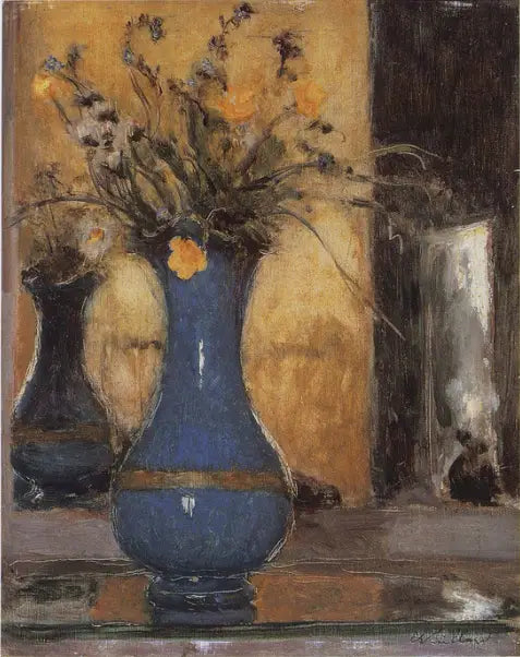 El jarrón azul - Édouard Vuillard