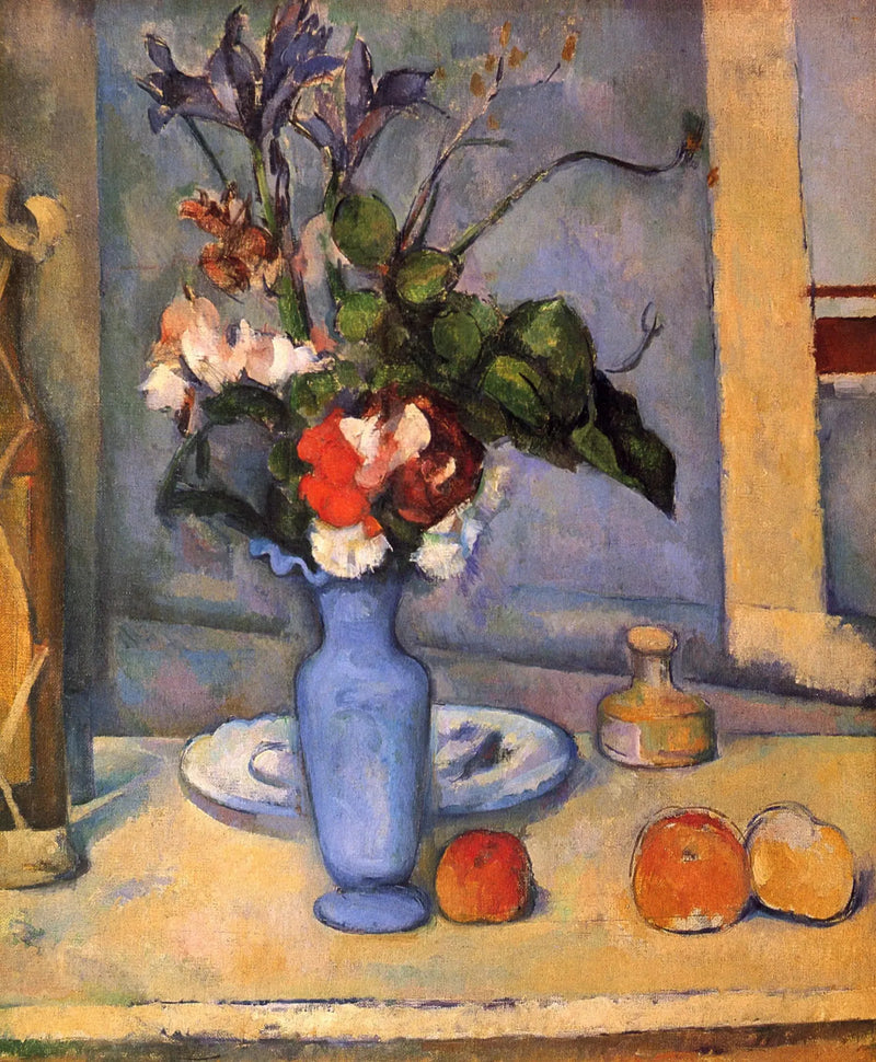 El jarrón azul - Paul Cézanne