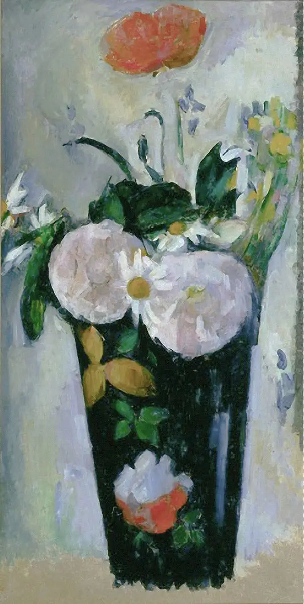 El jarrón azul oscuro, III - Paul Cézanne
