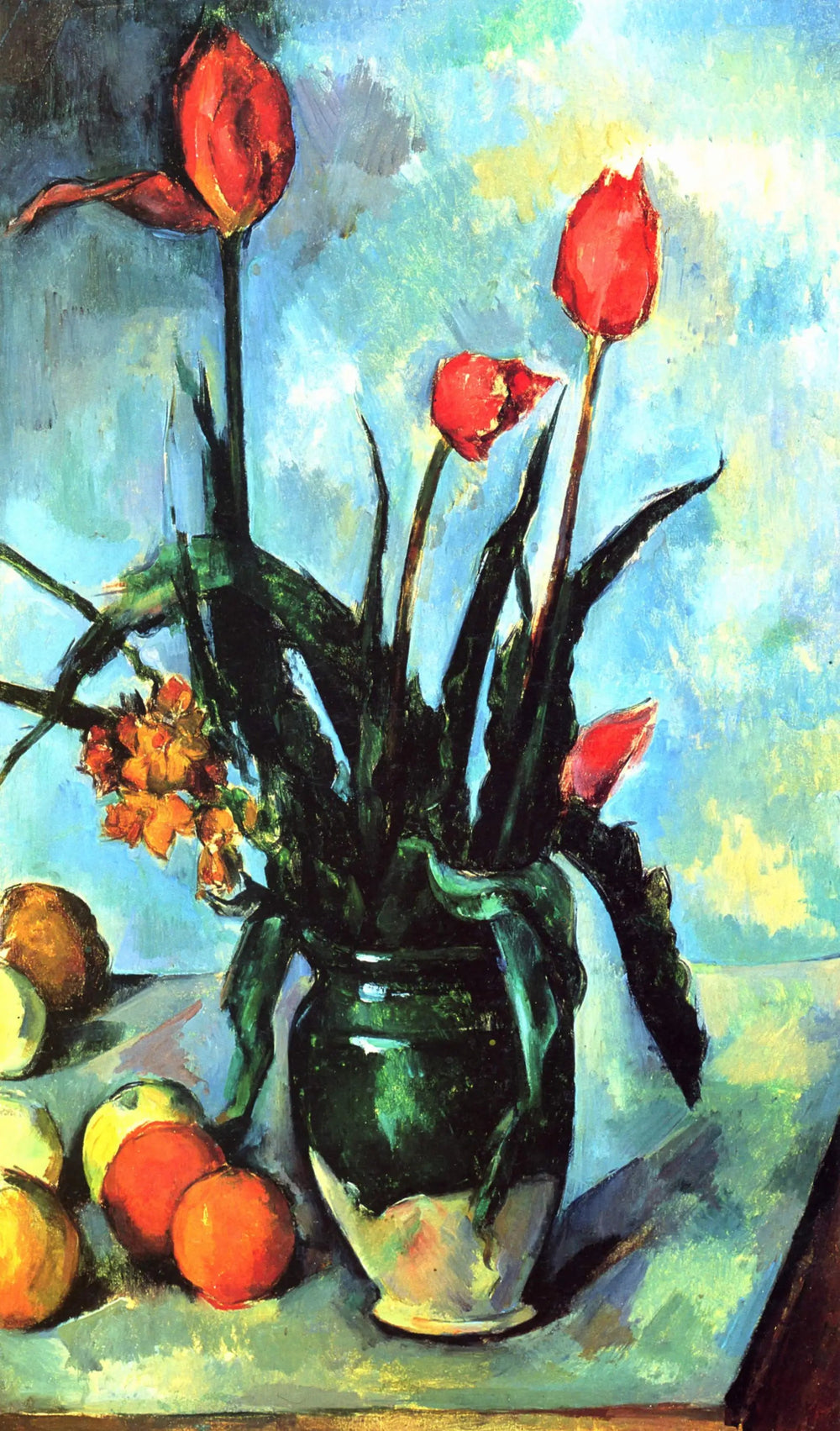 Le Vase de tulipes - Paul Cézanne image 1 reproduction artisanale de tableau