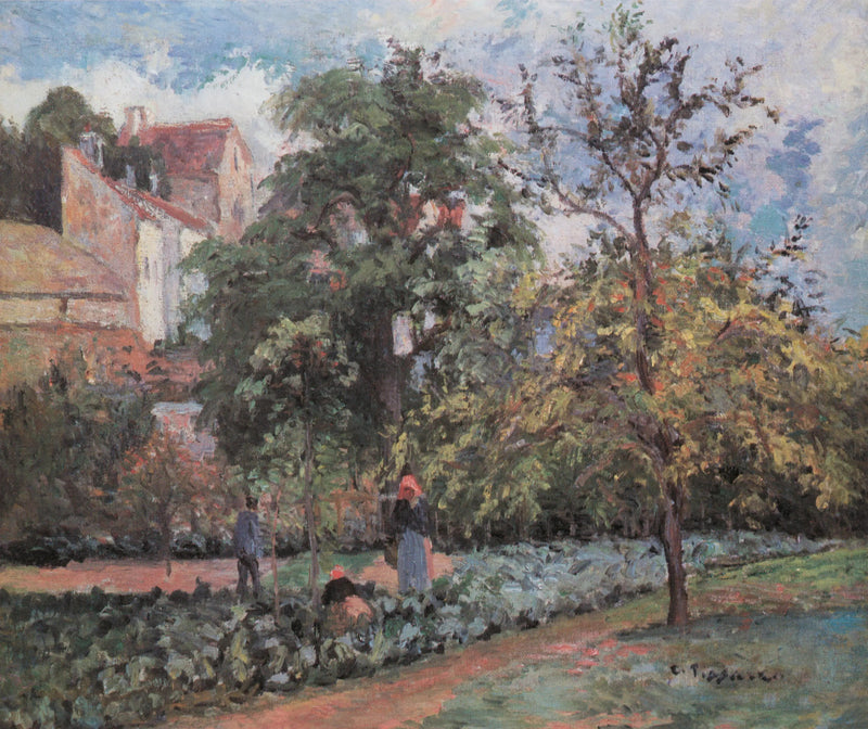 El Huerto en Maubuisson, Pontoise - Camille Pissarro