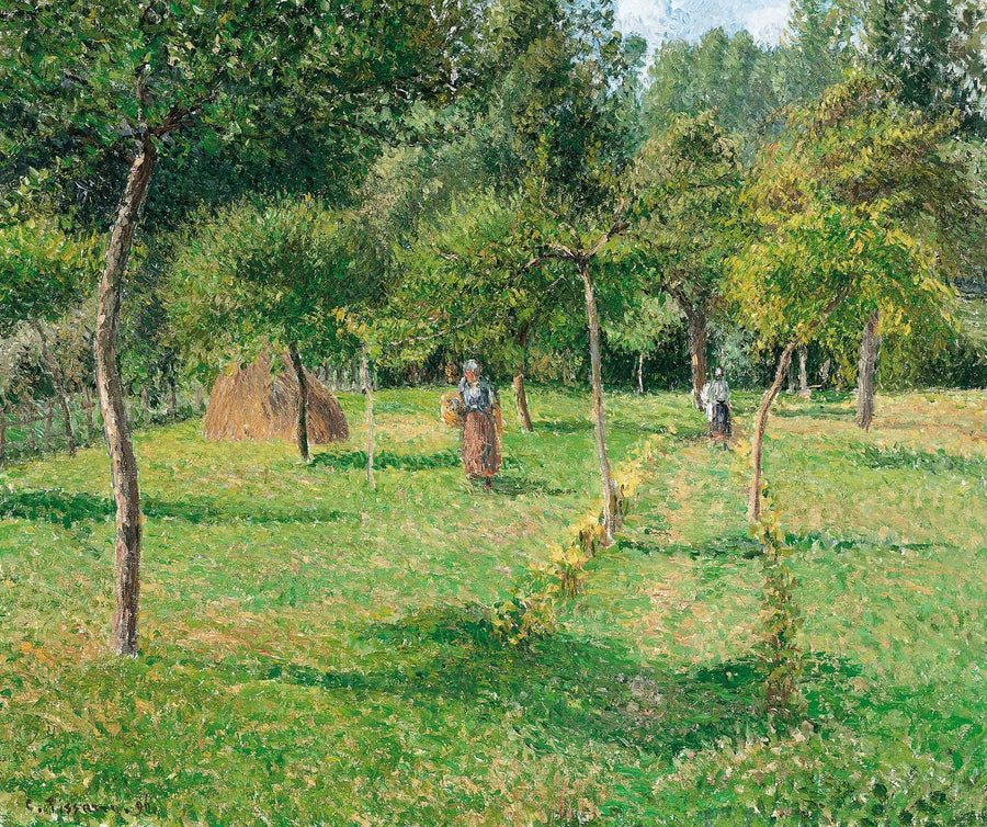 El Huerto de Éragny - Camille Pissarro