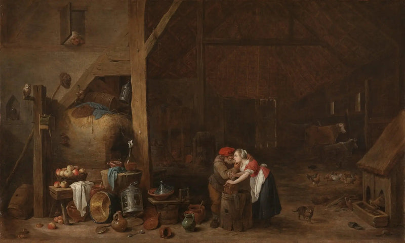 El anciano y la sirvienta - David Teniers el Joven