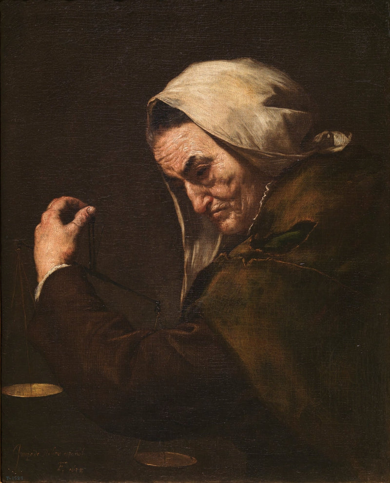El viejo usurero - Jusepe de Ribera