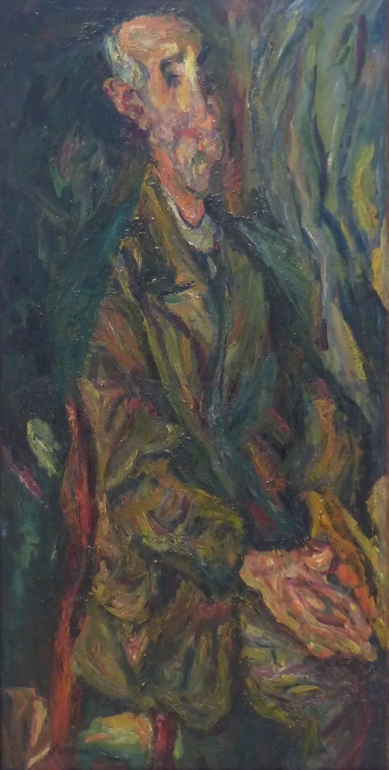 El anciano con las manos juntas - Chaim Soutine