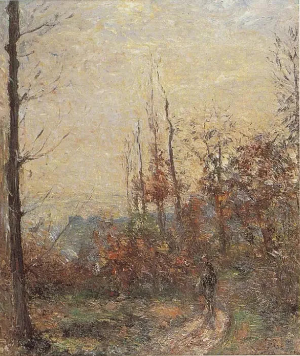 El viejo camino en otoño, Pontoise - Camille Pissarro