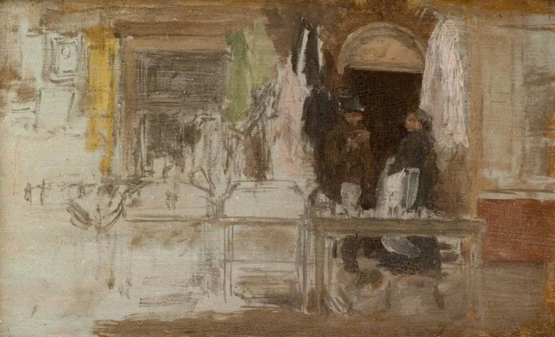 La vieja tienda de ropa, Houndsditch - James Abbott McNeill Whistler
