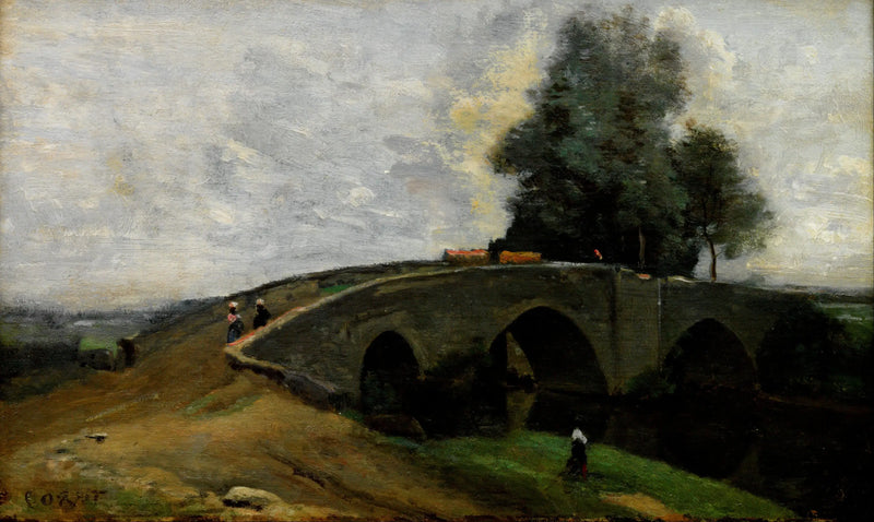 El viejo puente - Jean-Baptiste Camille Corot