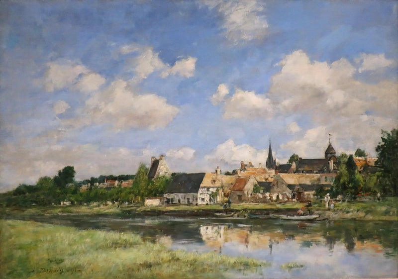 El viejo puerto de Touques - Eugène Boudin