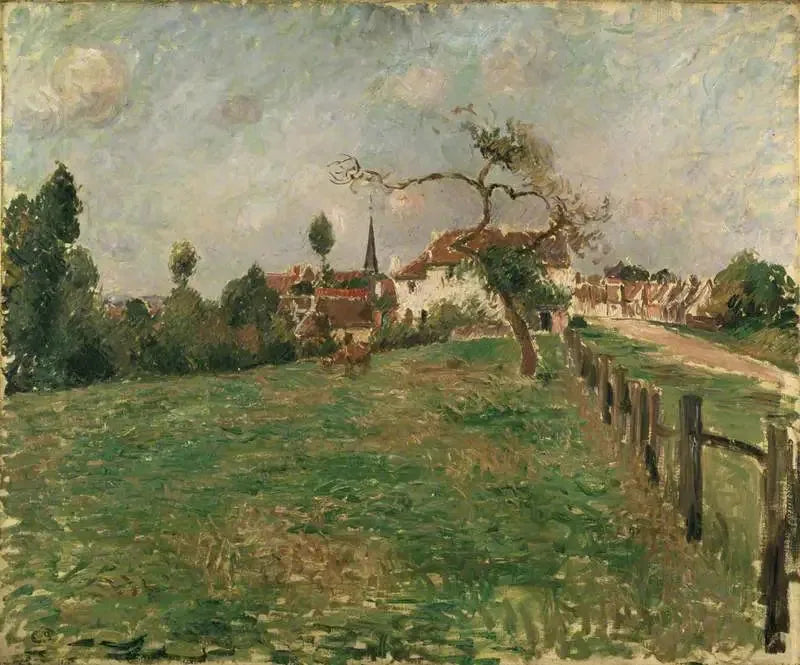 La aldea de Éragny - Camille Pissarro
