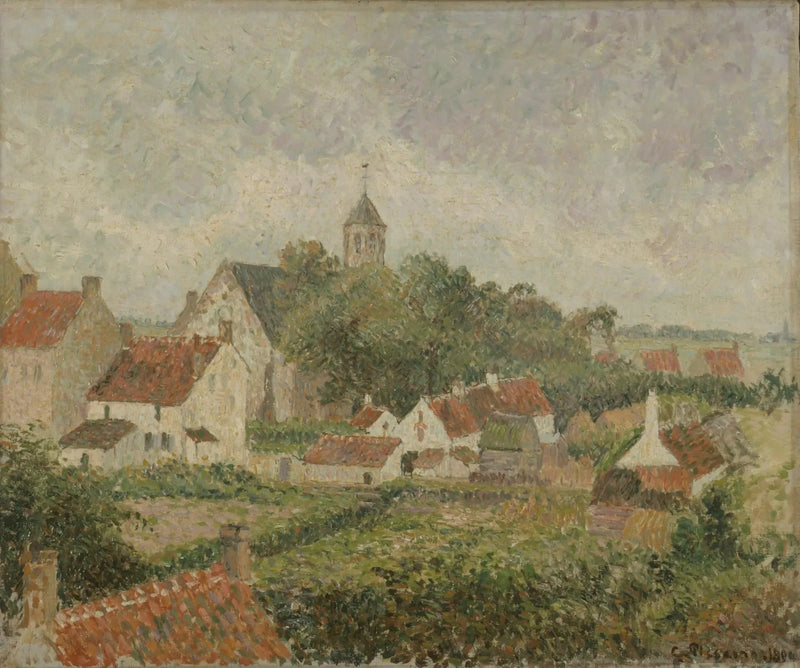 La aldea de Knocke - Camille Pissarro