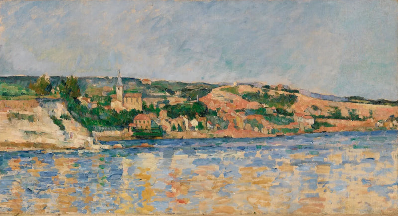 El pueblo de l'Estaque visto desde el mar - Paul Cézanne