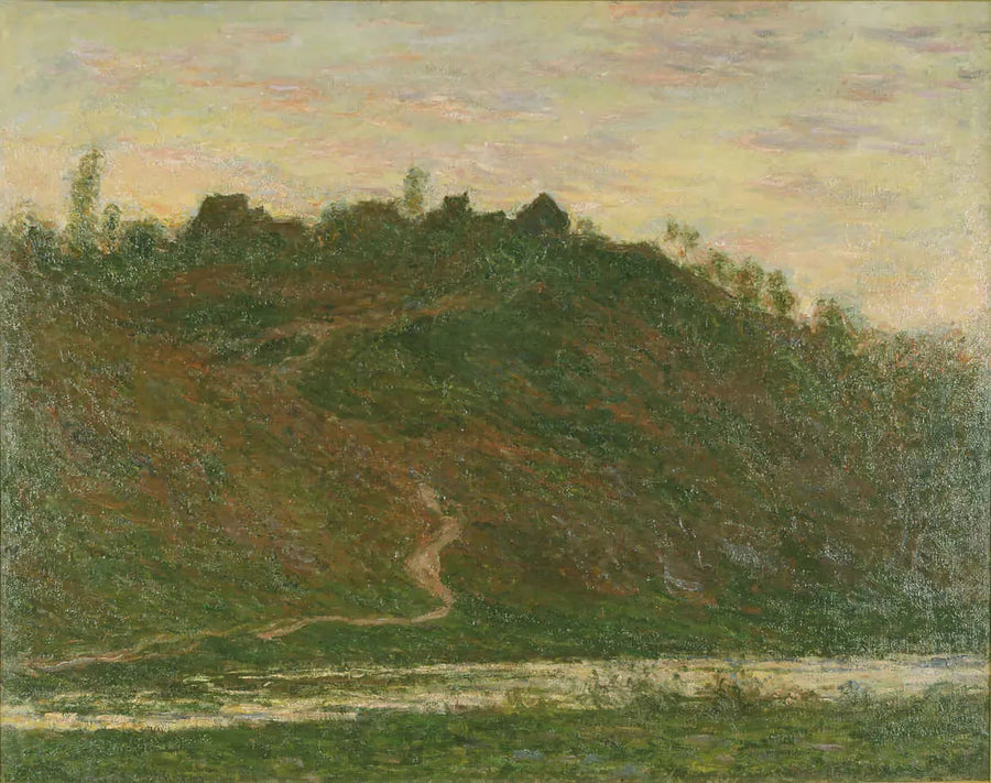 El pueblo de la Roche-Blond, Efecto de la tarde - Claude Monet