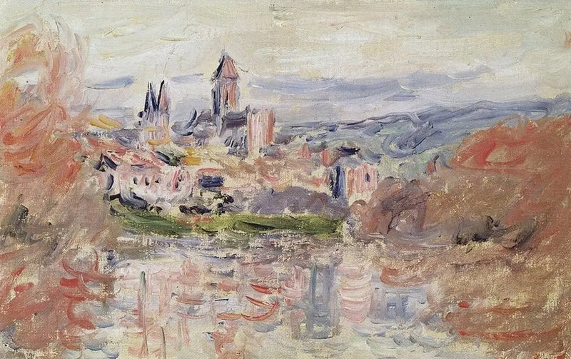 El Pueblo de Vétheuil - Claude Monet