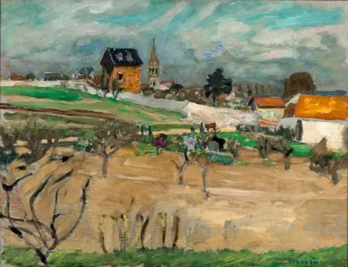 El pueblo visto desde el campo - Pierre Bonnard