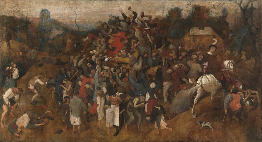 El vino de la Santa-Martín - Pieter Brueghel el Viejo