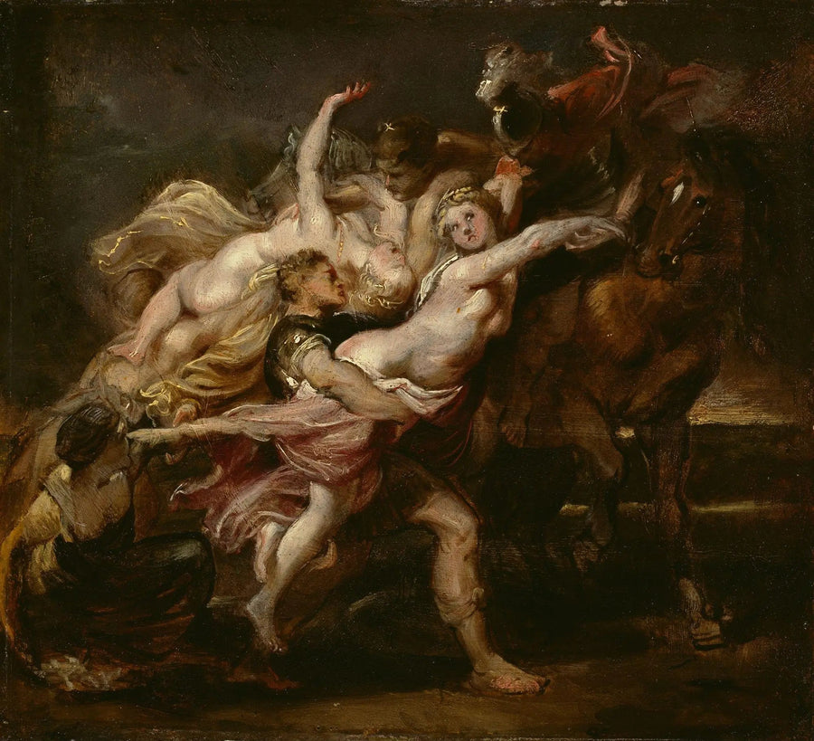 La violación de las chicas de Levkippos - Peter Paul Rubens