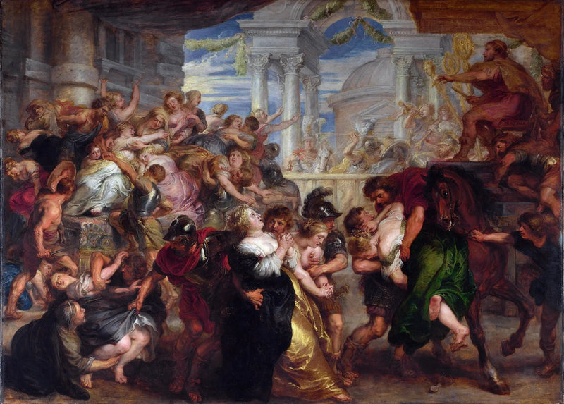 La violación de las Sabinas - Peter Paul Rubens
