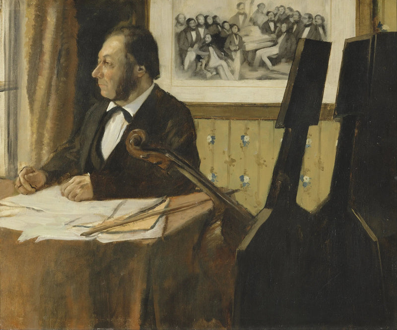 El Violonchelista Pilet - Edgar Degas