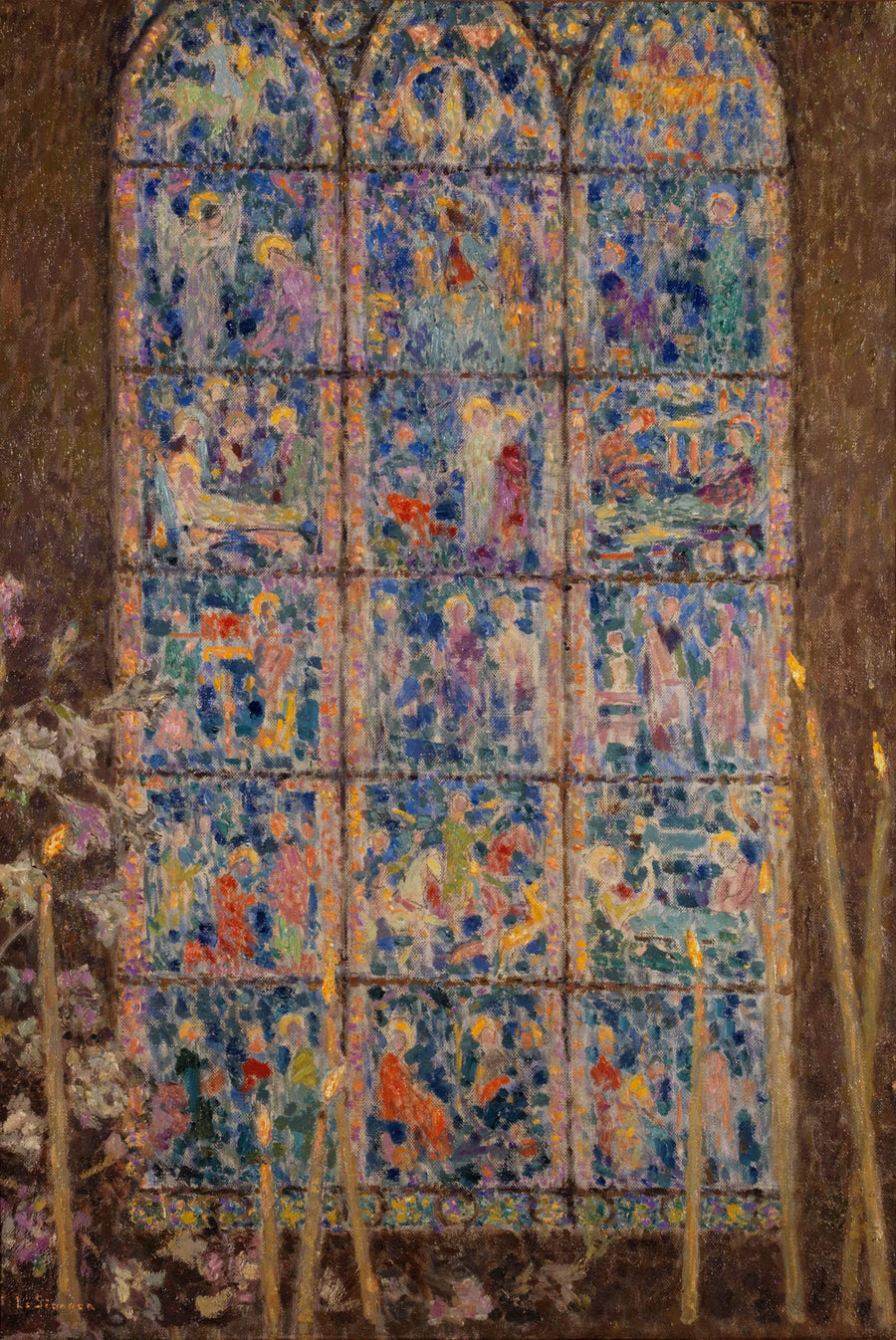 El vitral, Chartres - Henri Le Sidaner