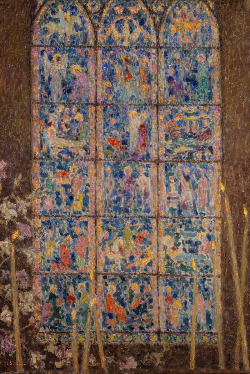 El vitral, Chartres - Henri Le Sidaner