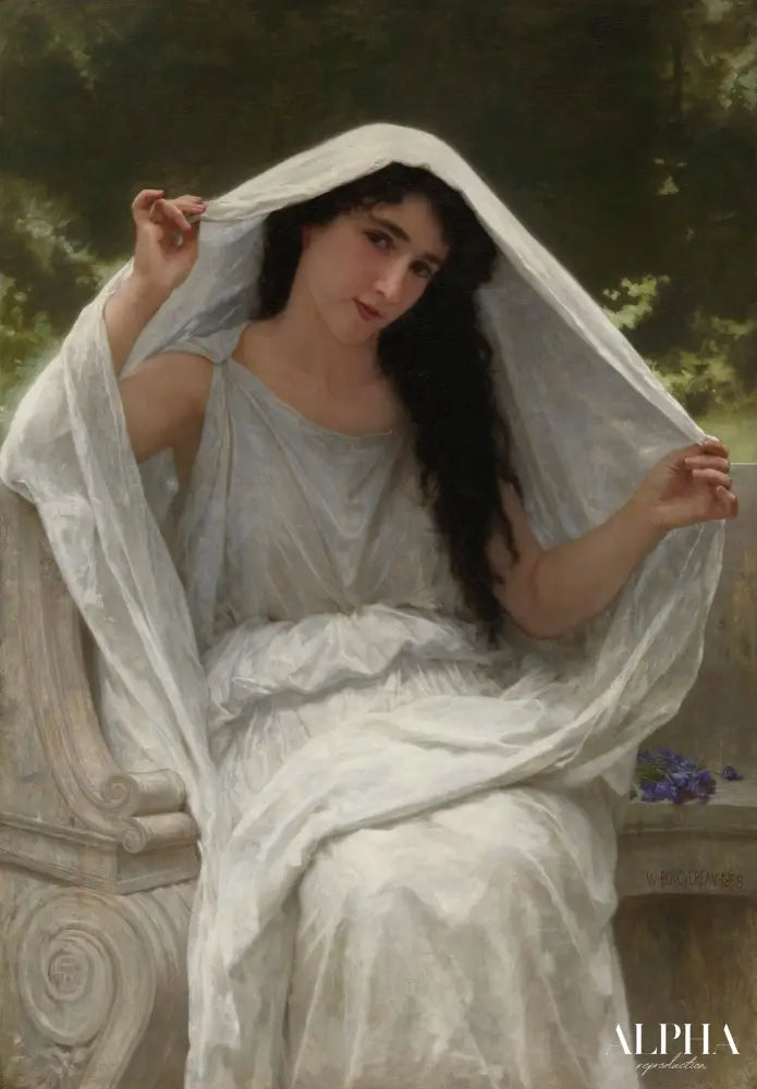 Le Voile - William Bouguereau - Reproductions de tableaux et peintures haut de gamme