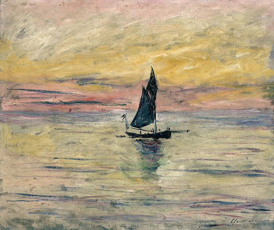 El velero, efecto de la tarde - Claude Monet