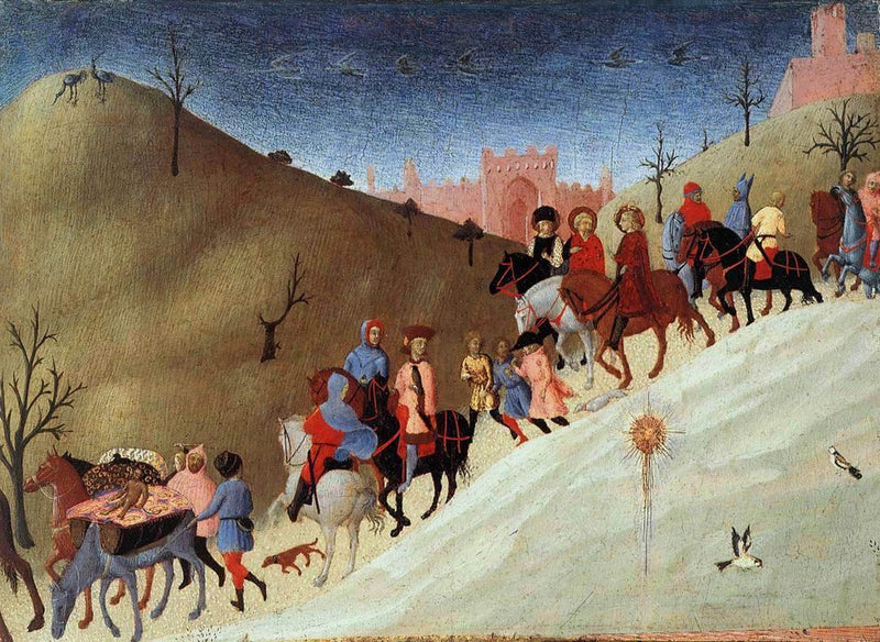 El viaje de los Reyes Magos - Stefano di Giovanni (Sassetta)
