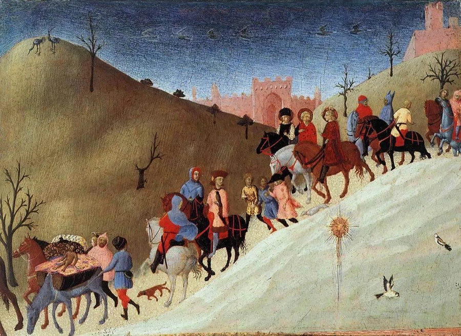 El viaje de los Reyes Magos - Stefano di Giovanni (Sassetta)