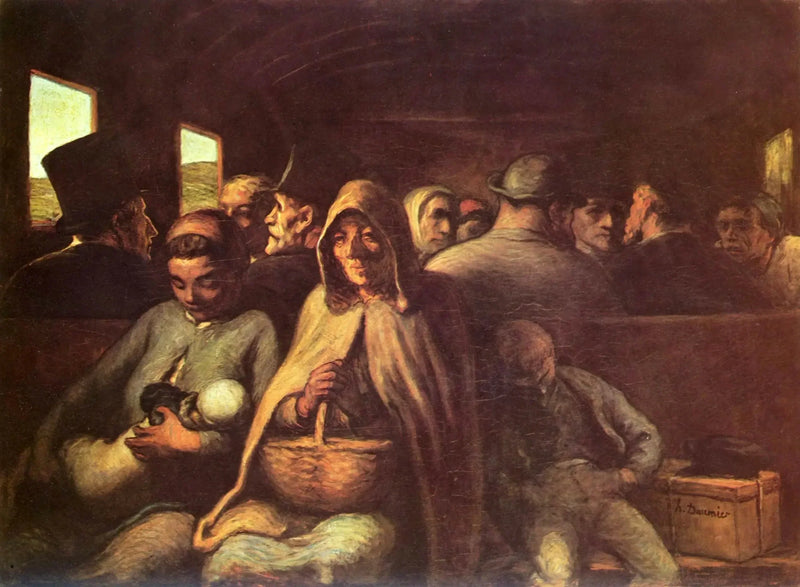 El vagón de tercera clase - Honoré Daumier