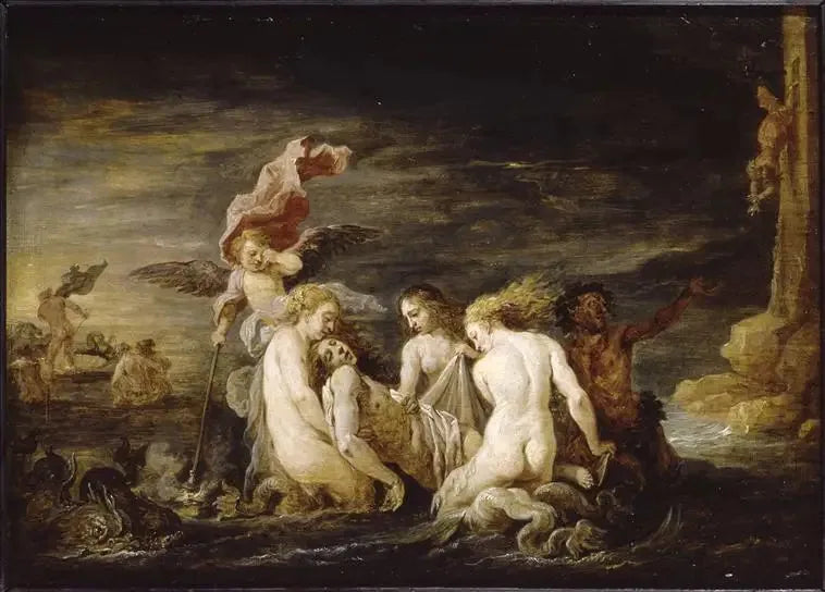 Léandre ahogado encontrado por las Nereidas - David Teniers el Joven