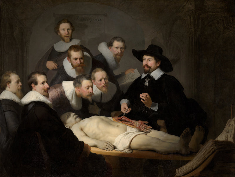 La anatomía del Dr. Nicolaes Tulp - Rembrandt