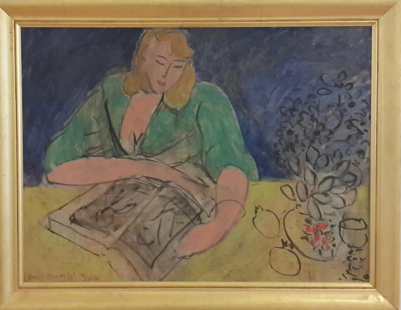 Lectora en la mesa amarilla - Henri Matisse