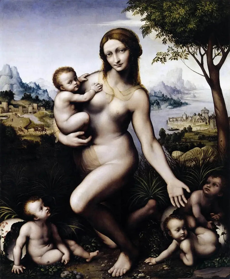 Leda con sus hijos - Leonardo da Vinci