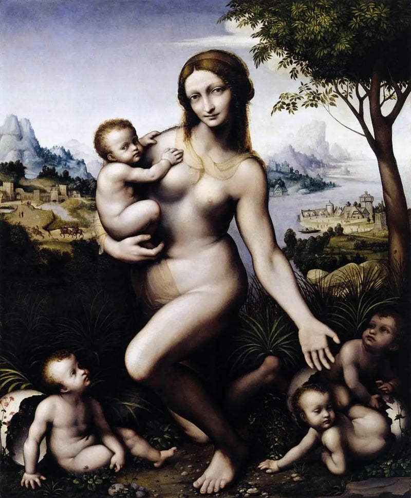 Leda con sus hijos - Leonardo da Vinci