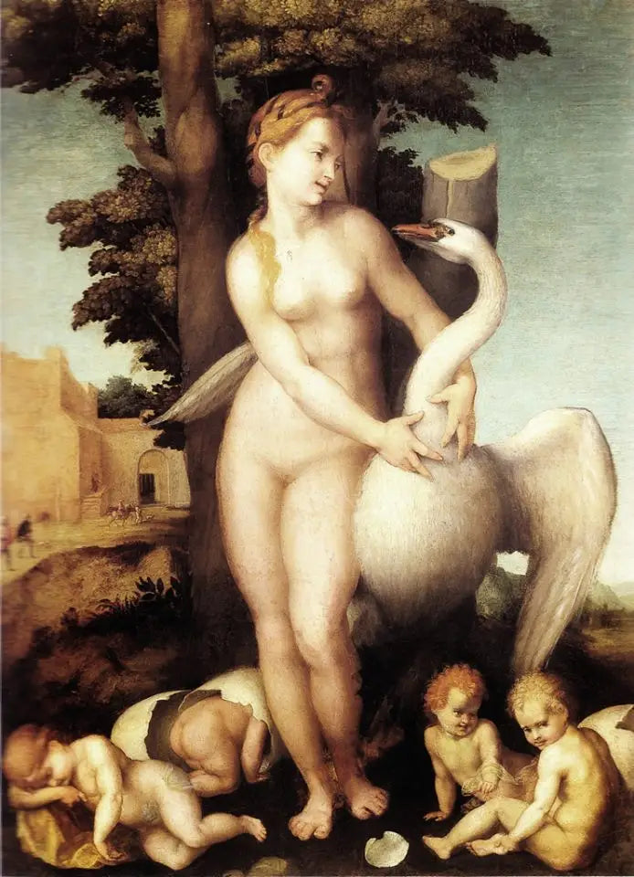 Leda y el cisne - Andrea del Sarto