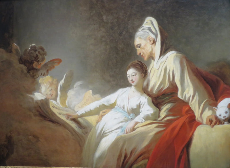 La educación de la Virgen - Jean-Honoré Fragonard