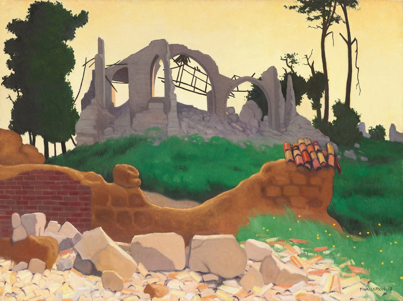 La iglesia de Souain - Félix Vallotton