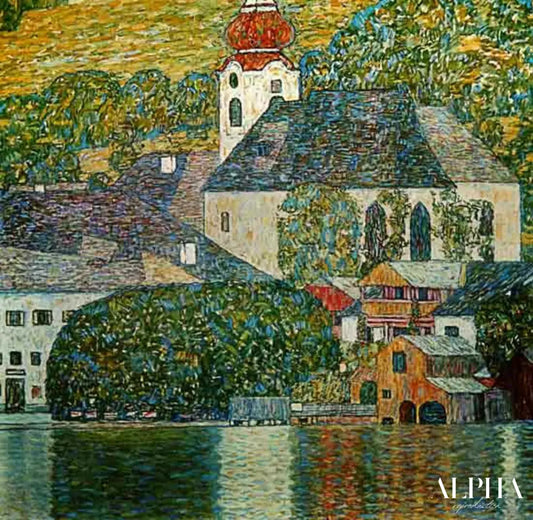 L'église de St Wolfgang - Gustav Klimt - Reproductions de tableaux et peintures haut de gamme