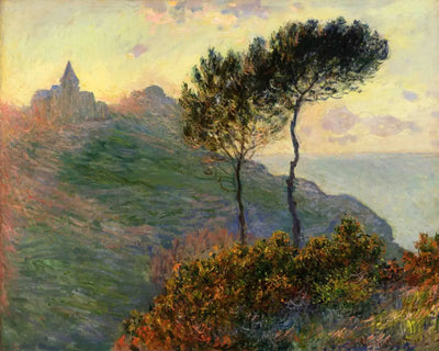 Reproduction du tableau « L'église de Varengeville à contre-jour - Claude Monet » par Alpha Reproduction en peinture à l’huile