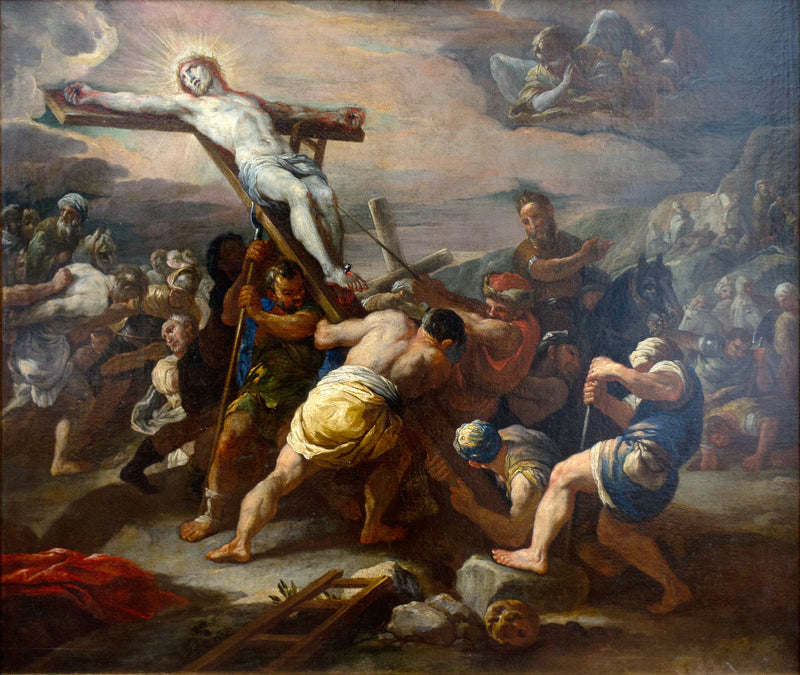La elevación de la cruz - Luca Giordano