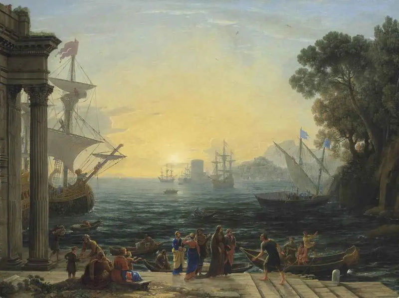 La embarcación de Santa Paula en Ostia - Claude Lorrain