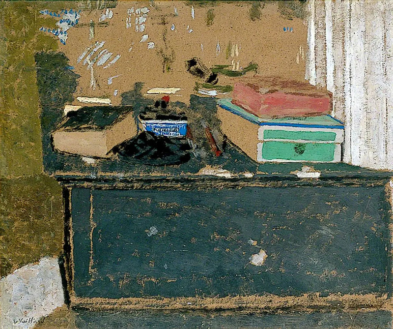 El tintero azul sobre la chimenea - Édouard Vuillard