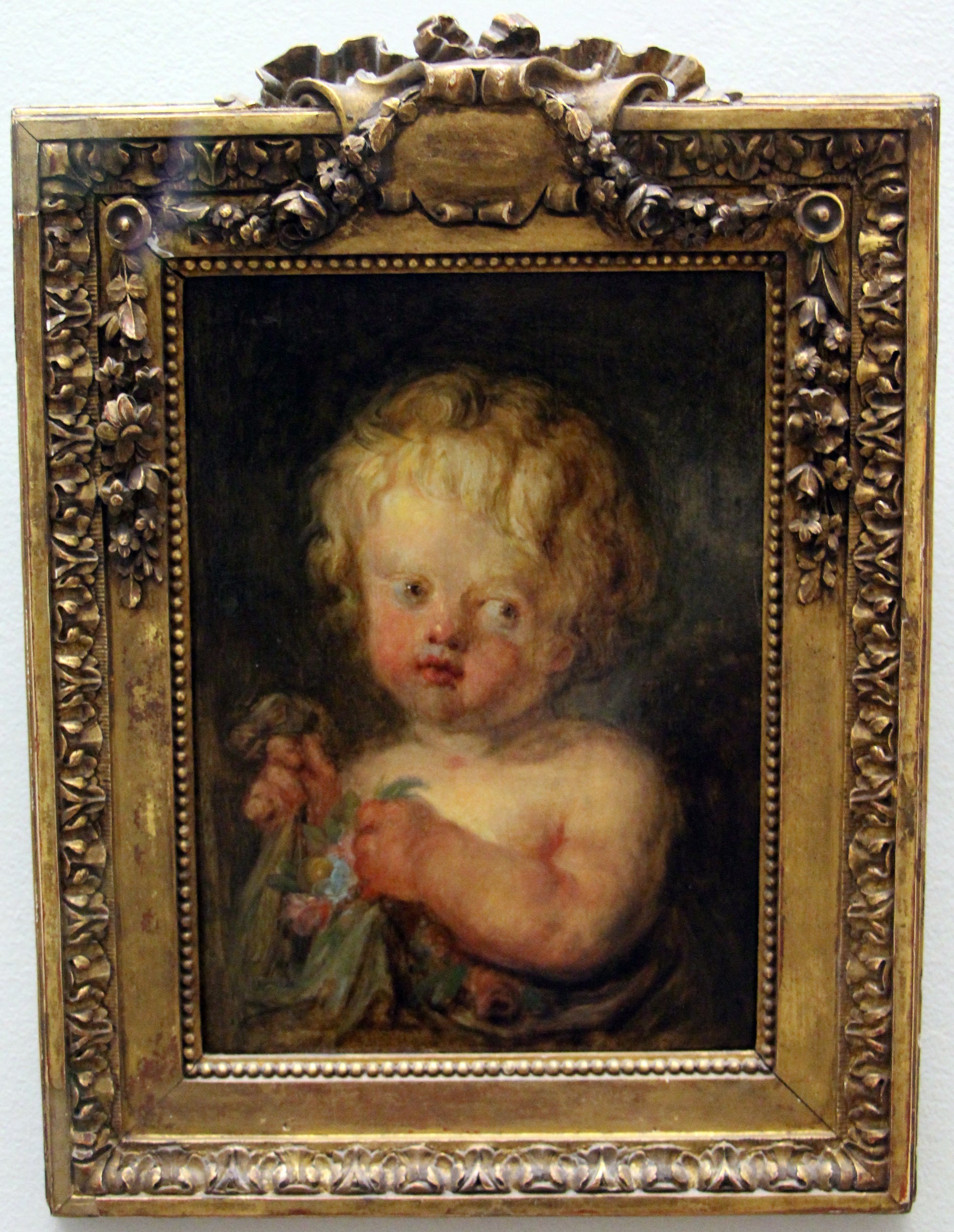 L’Enfant aux fleurs - Jean-Honoré Fragonard - Alpha Reproduction