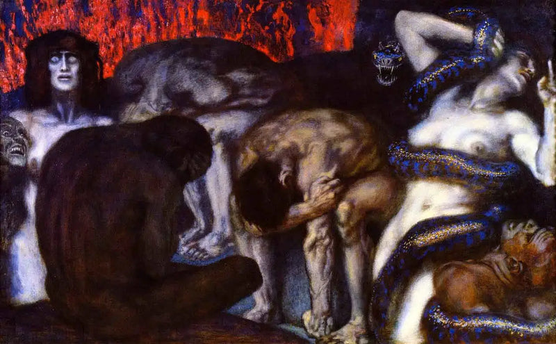 El Infierno - Franz Von Stuck