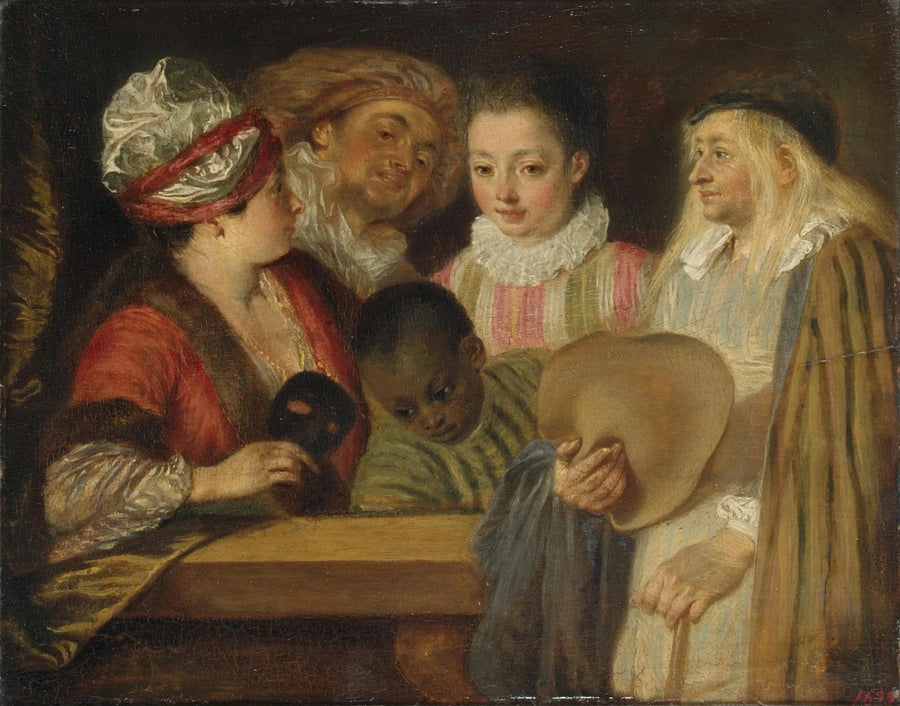 Los actores de la Comédie-Française - Antoine Watteau