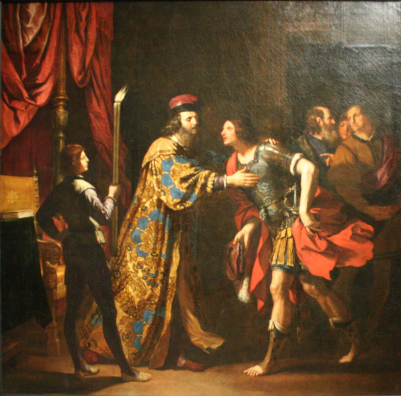 Los Despedidos de Catón de Utique a su hijo - Guercino